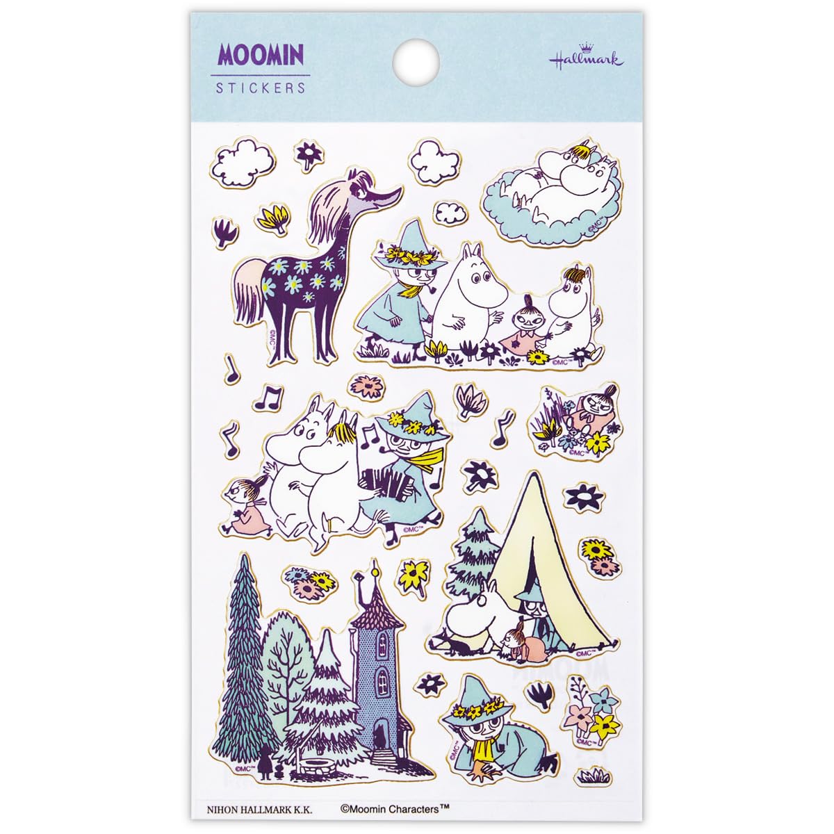 

Hallmark Moomin Sticker Happy in Nature Green 834227 зелений
