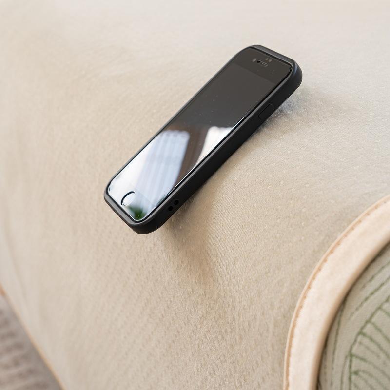 Однотонный чехол для дивана из синели — фото 4