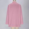 Women's Fashionable Solid Color Long Sleeved Casual Pullover Sweatshirt Top