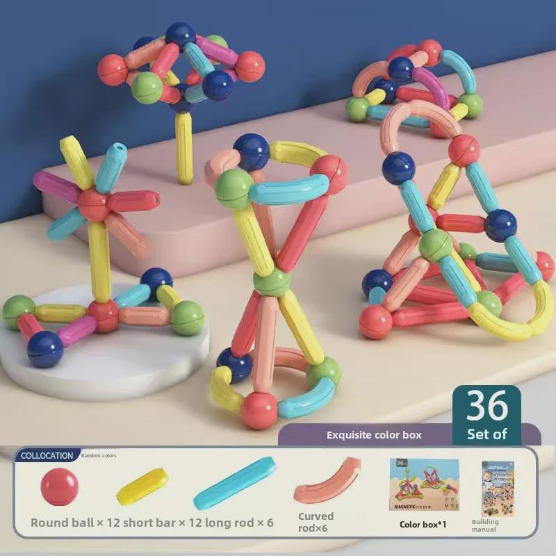 Cross-Border Magnetic Rods Children's Building Block Set