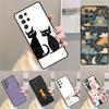 Minimalist Cats Silicone Phone Case For Samsung Galaxy Note 10 Pro S26 S25 S24 S23 S22 S21 Plus S25Ultra Capa Cover