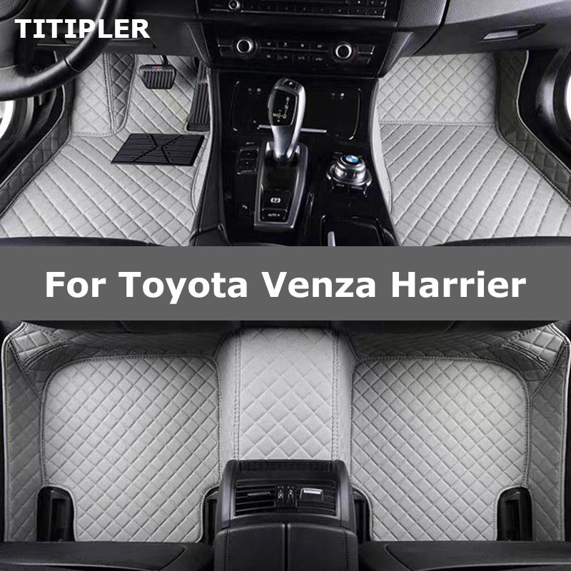 TITIPLER Custom Car Floor Mats For 4jhe Venza Harrier Auto Carpets Foot Coche Accessories JHE6