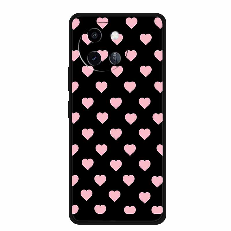 3D Lovely Cute Case For Vivo Y38 Y200i Y200T T3X Soft TPU Silicone Bumper Protector Relief Flower Emboss Phone Cover Funda Capa