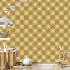 Wallpaper Yellow and blue checkered gold, yellow and beige 50x1000