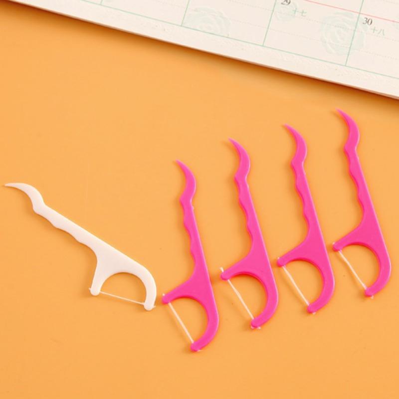 25/50pcsDental Flosser Interdental Brush Clean Teeth Stick Toothpicks Floss Pick Oral Hygiene Tooth Dental Floss Oral Deep Clean