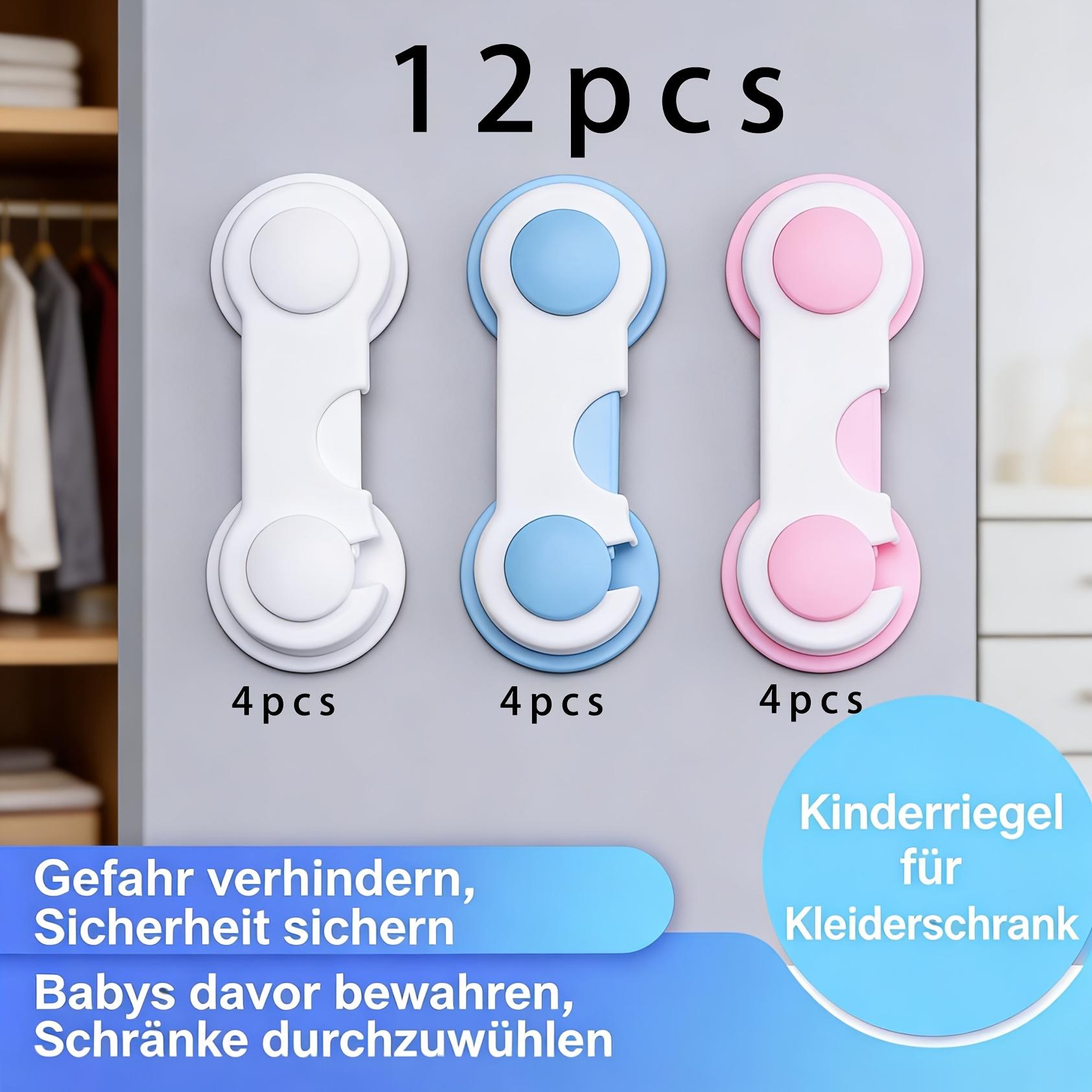 12pcs Adjustable Quality Child Safety Locks Drawer Cabinet Anti-Pinch Hand Protection Locks, Child Safety Drawer Locks Cabinet Door Anti-Open Locks 12pcs