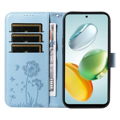 Leather Case for Honor Play 60 Plus 5G/200 Smart 5G/Play 9T/X7c 4G Wallet Phone Cover Dandelion Imprint