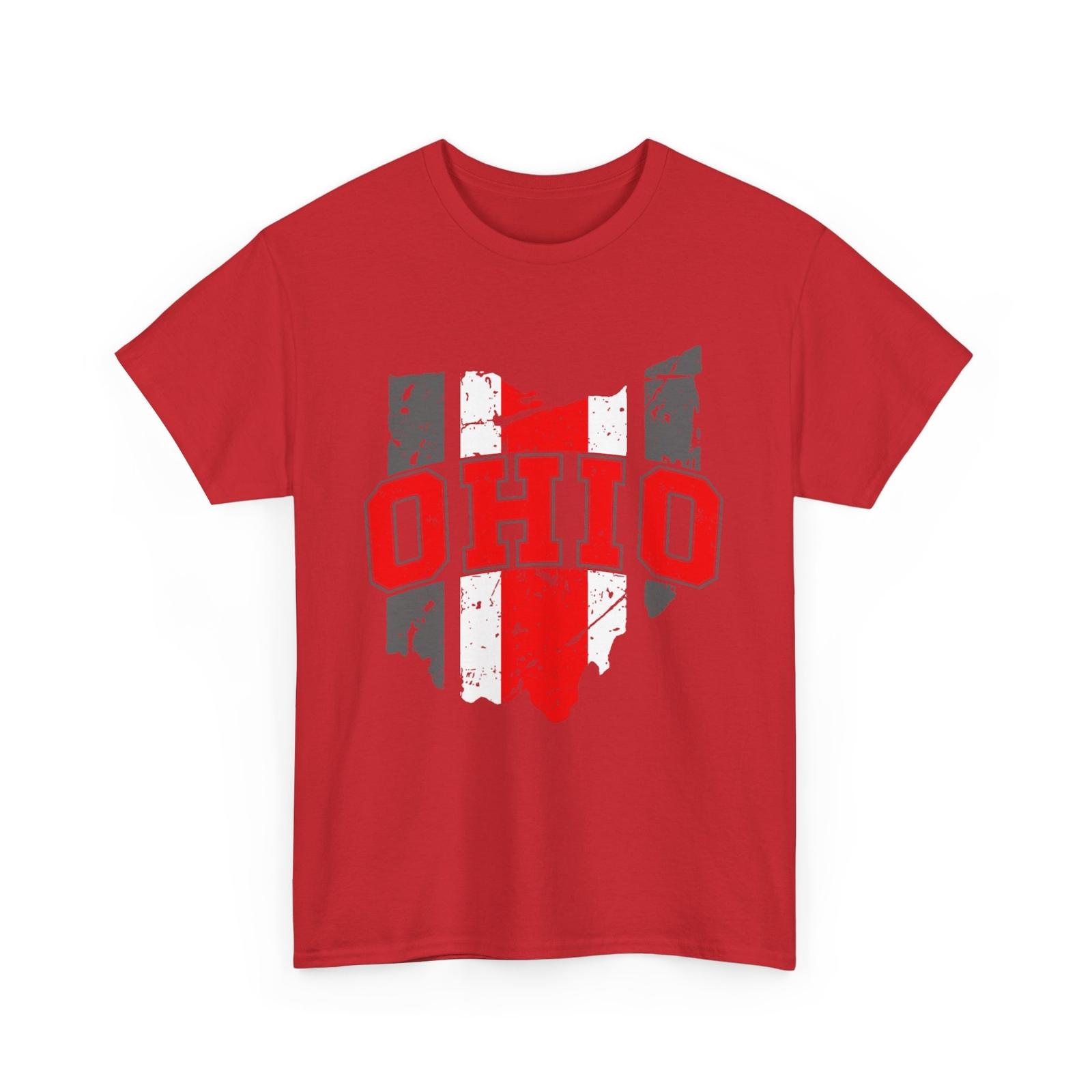 Vintage OHIO tee state of Ohio Map Men T-Shirt S