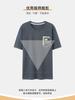 Fenteng [100% Cotton] 26 Year Spring/summer New Round Neck Sports Short Sleeved Home Suit Set Men's Pajamas