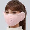 Winterwarme, atmungsaktive, elastische Masken-Ohrenschützer, Winddichter und Kälteschutz beim Fahren im Freien, Stereoskopische Zwei-in-Eins-Masken für Männer und Frauen