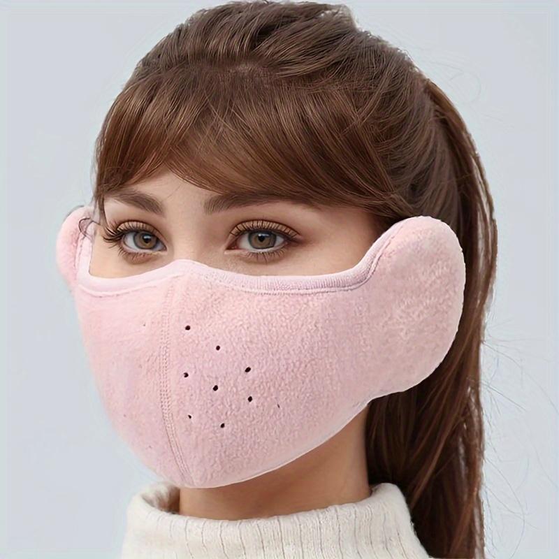 Winterwarme, atmungsaktive, elastische Masken-Ohrenschützer, Winddichter und Kälteschutz beim Fahren im Freien, Stereoskopische Zwei-in-Eins-Masken für Männer und Frauen