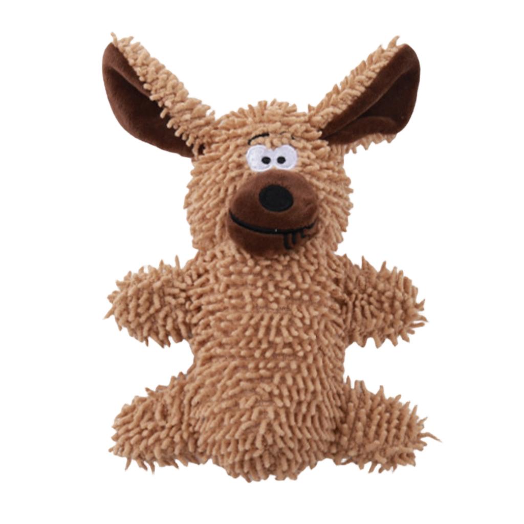 Durable Plush Dog Toy with Squeaker Soft Chew Resistant Material Interactive Pet Toy for Small Medium Large Dogs