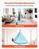 Aerial Yoga Hammock, Maximum 136.07 kg Load Aerial Silk, Yoga Swing with Nylon Fabric, Daisy Rope, PE Zipper Bag, Gymnastics Swings Suitable for Men