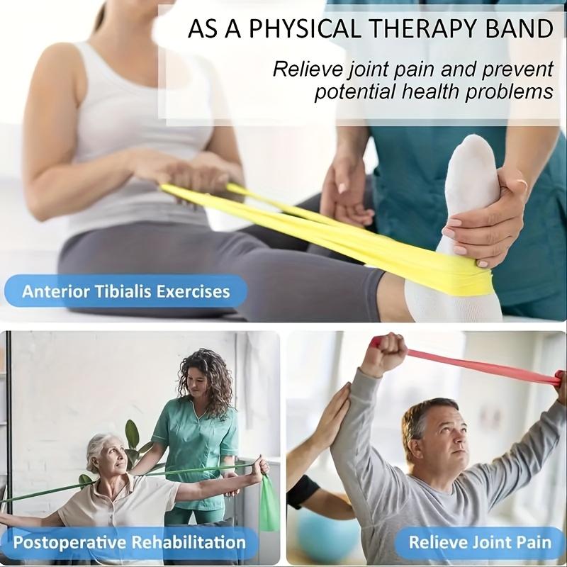 [Latex Resistance Band] Medium Tension Latex Resistance Band | Stackable Design, Nylon Material, Multi-Level Resistance, No Batteries Required