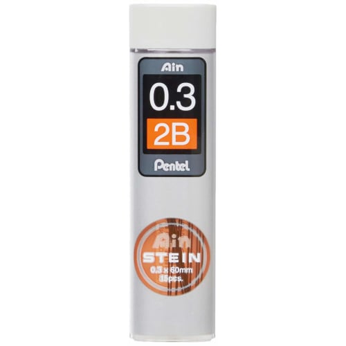 

Pentel mechanical pencil lead Einstein lead C273-2B 0.3mm 2B