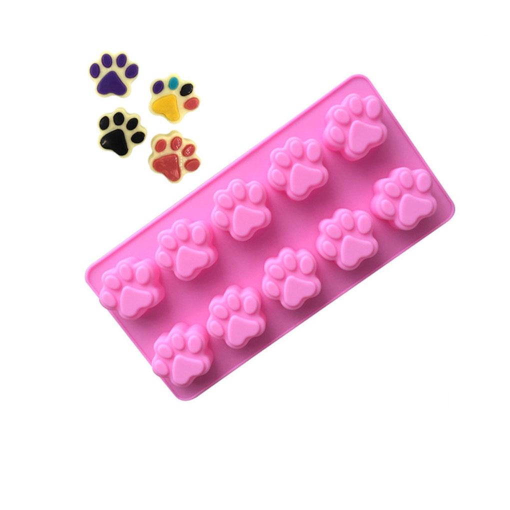 10-grids Mousse Cake Mold Silicone Pastry Dessert Cute Mould Pudding Chocolate Bakeware Baking Molds Bakery Restaurant
