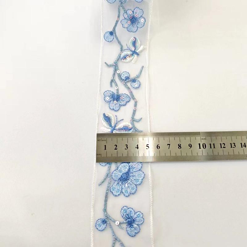 1 Yards Flower Barcode for Hanfu & Qipao Cuff and Collar Garment Trimmings Accessories