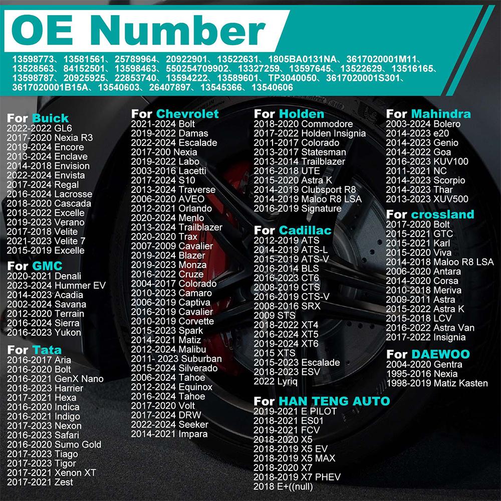 1/4pcs TPMS Sensors for Chevrolet Holden Tata Buick GMC Cadillac Mahindra Car Tire Pressure Sensors Interior Sensors 433MHz