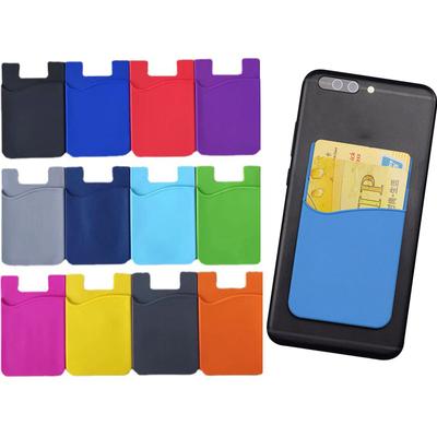 1 Stück Silikon Business Kreditkarten Tasche Klebend Mode Damen Herren Handy Ausweis Hülle Halter Schlanke Hülle Aufkleber Hülle Taschen CLE