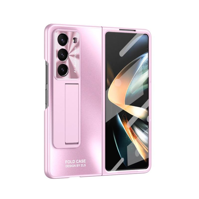 Mattierte Kunststoffhülle Slim Stifthalter Ständer Schutzfolienabdeckung für Samsung Galaxy Fold 6 5 4 3 Ständerhülle mit Halter