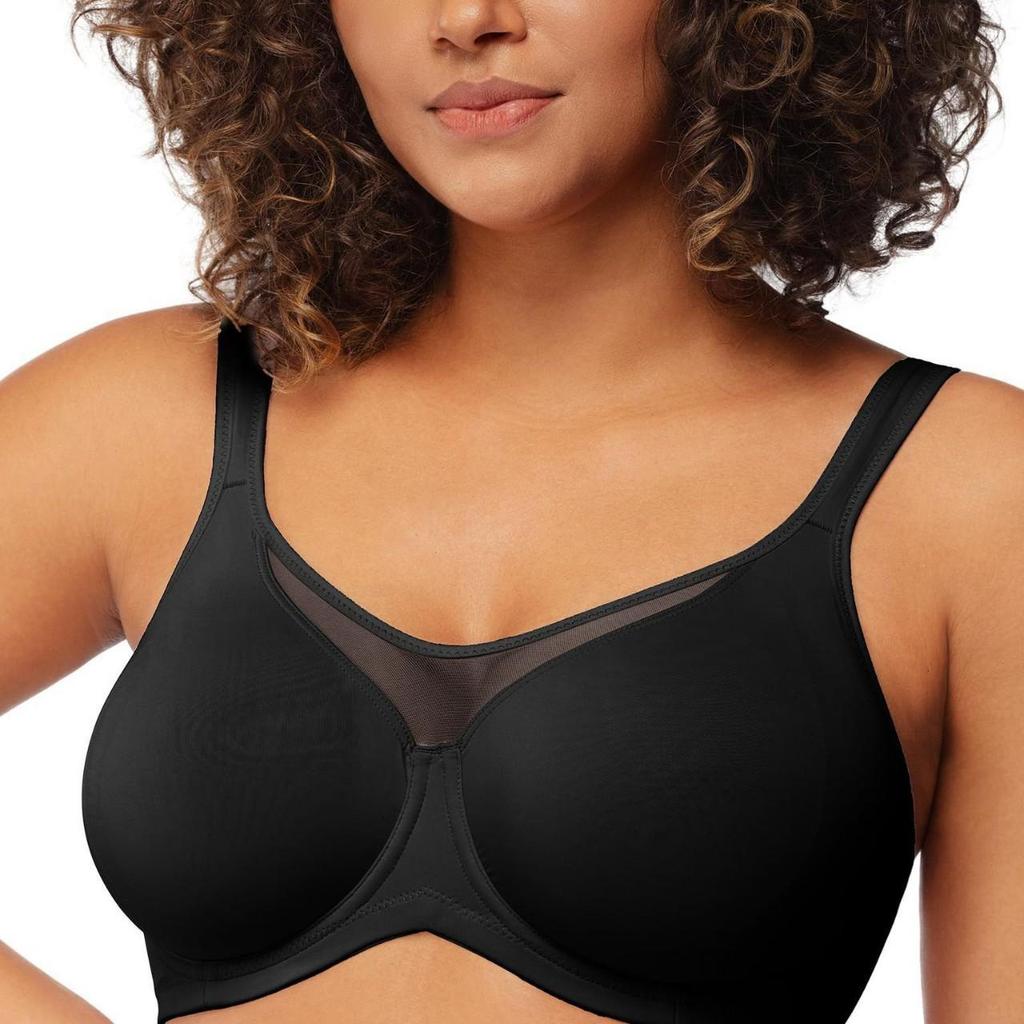 Bügel BH ohne Polsterung in Übergröße - Europäischer und Amerikanischer Full-Coverage Minimizing BH