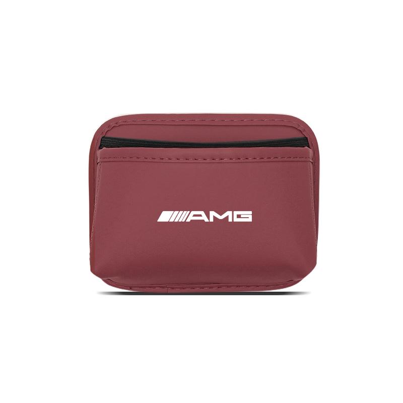 VFO1 Multi-functional Car Storage Box For Benz AMG A/B/C/E/S Class W203 W220 W211 Holder Leather Auto Door Side Case Backseat Bag