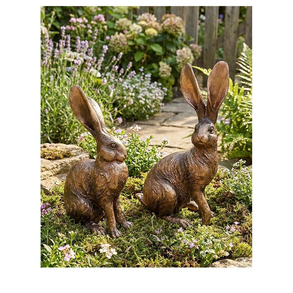 Vintage Rabbit Decor Nordic Rabbit Statue Resin Rabbit Ornament