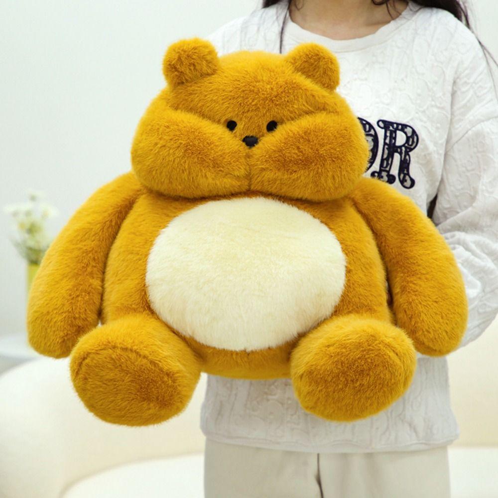

Muscle Bear Snot Bear Doll Pull String Plush Bear Doll Creative Animals Stuffed Toy Children Gift Reversible