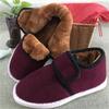 Winter Handmade Warm Cotton Shoes Home Soft Sole Plush Anti Slip Thermal Insulation for Middle-aged and Elderly Shoes Snow Boots