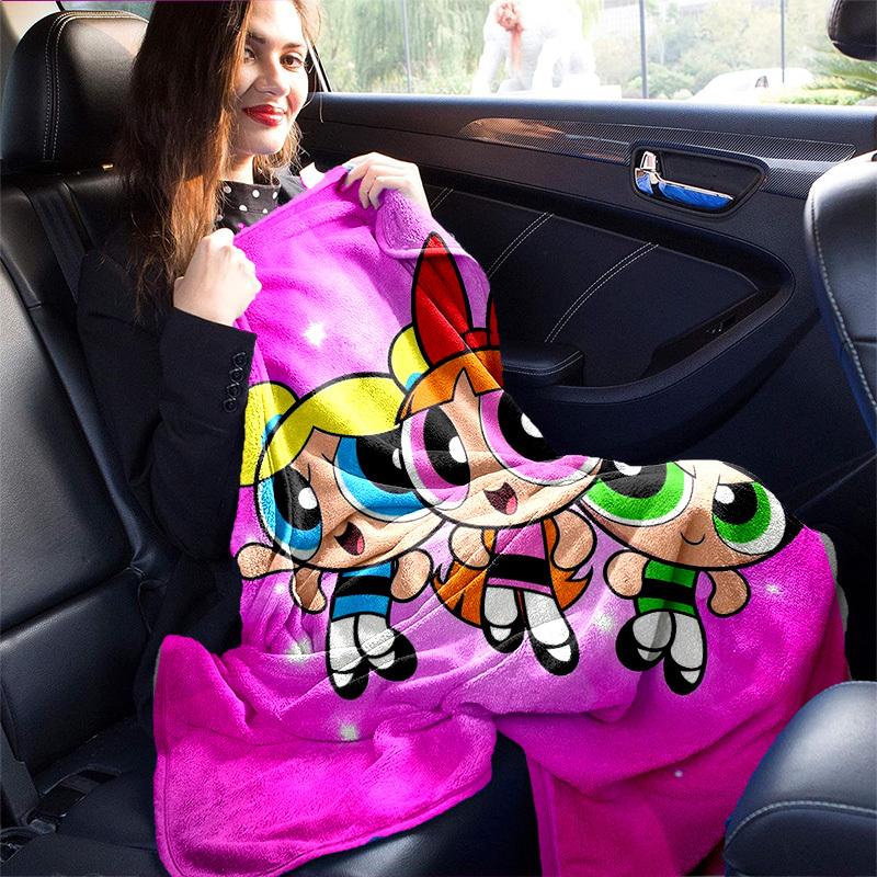 1pcPowerpuff Blanket - Soft and Comfortable for All Seasons - Perfect Gift IdeaA043033m