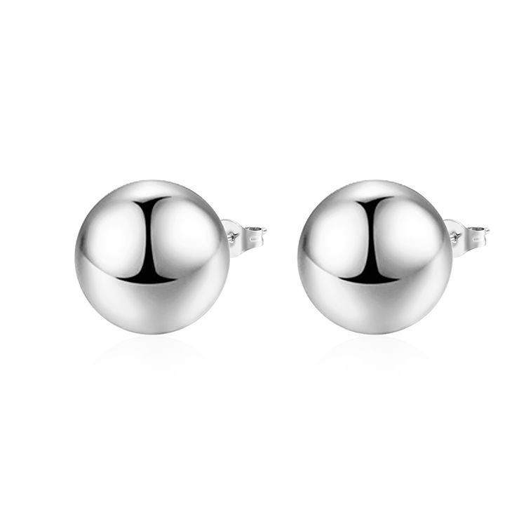 

Модные трендовые серьги-шарики из нержавеющей стали с полостью, женские легкие роскошные серьги из золота 18 карат с покрытием