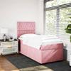 Maison Exclusive - Sommier à lattes de lit avec matelas Rose 100x200 cm Velours