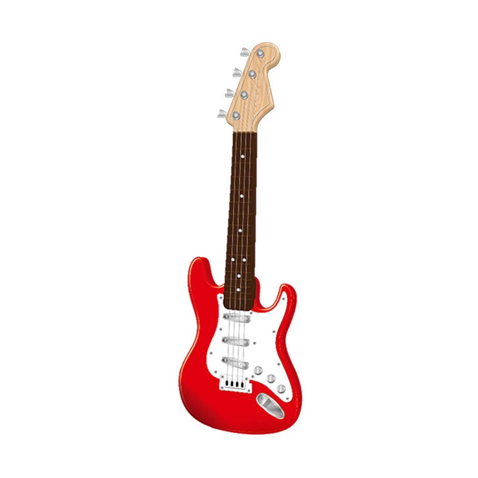 

Kids Electric Guitar Toy 17 Inch with LED Lights Rechargeable Musical Instrument for Boys Girls, Educational Music Birthday Gift красный