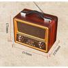 Wood Stero Wireless Bluetooth Speaker HIFI Sterero Mp3 Player Radio Receiver Rechargeable FM/AM/SW SUPPORT USB/SD/TF