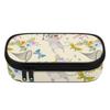 Pen Case Zip Around Closure Spacious Storage 300D Polyester with Pen Slot Board Mesh Pocket and Roomy Storage Section for Students