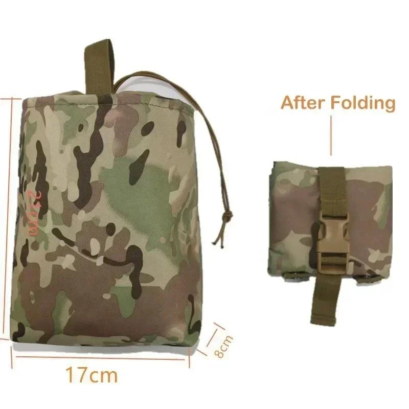 Mag Pack Folding Molle Tactical Magazine Dump Drop Pouch Hunting  Airsoft Ammo EDC Tool Bag Foldable Utility Recovery