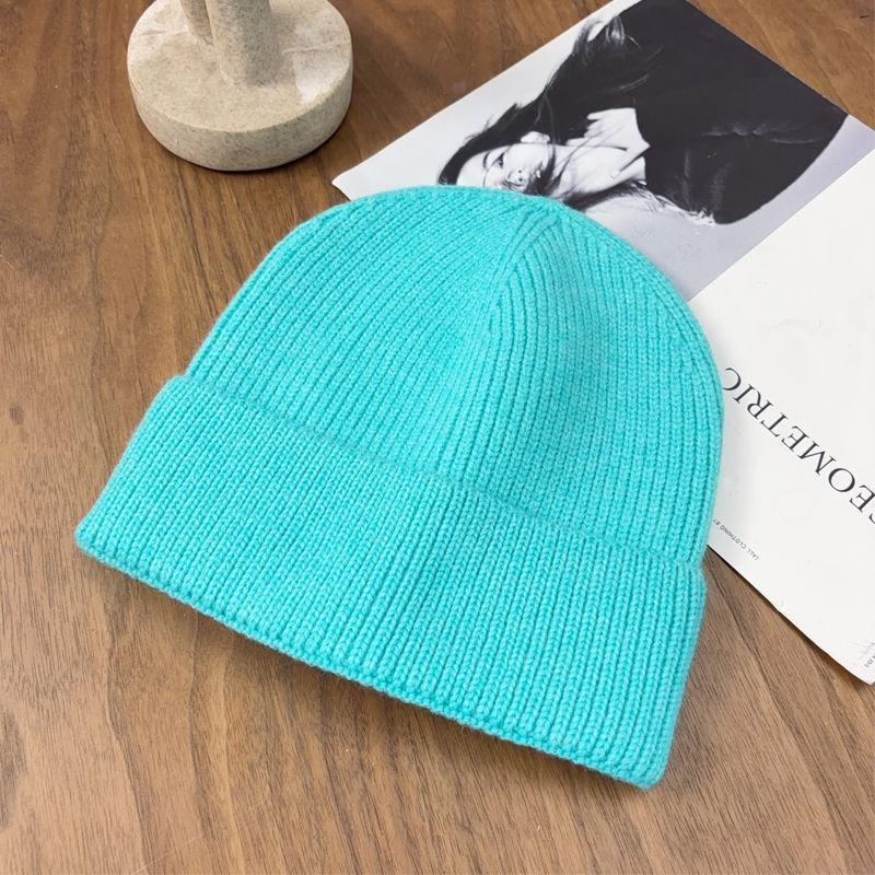 Knitted Hat, Can Add Logo Autumn and Winter Cashmere Warm and Cold Hat Men's and Women's Pullover Wool Hat Embroidery Cold Hat