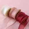 (10 Yards/Packung) 4cm Goldrand Wellenförmiges Garn Geschenkbox Bouquet Verpackungsmaterial Schleife Haaraccessoires Handgemacht DIY Dekoratives Spitze