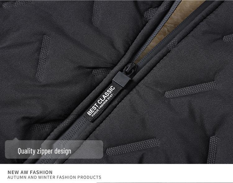 Men's Hooded Winter Jacket - Ultra-Warm Plus Velvet Cotton Outerwear