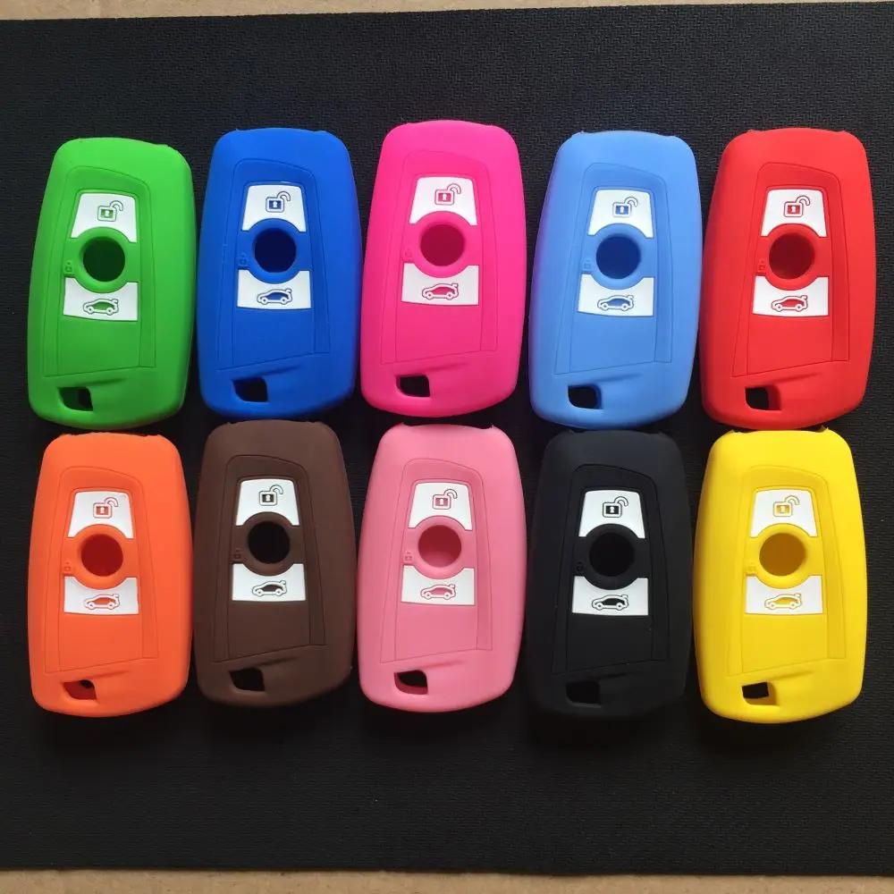 Silicone Car Key Fob Cover Case Holder Keychain Accessories For Bmw F10 F20 F30 Z4 X1 X3 X4 M1 M2 M3 E90 1 2 3 5 7 Series Remote