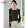 YUZHAOLIN Women's Color-Block Faux Two-Piece Knit Sweater
