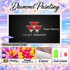 Massey Ferguson 5D DIY Diamond Painting Custom Name Text, Full Drill Rhinestone Mosaic Art Home Gift
