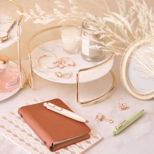 Mitsubishi Pencil Gel Ballpoint Pen Uniball One P Rose Gold Specification 0.38 La France UMNSPG38.76