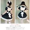 YUEEI Maid Outfit with Open Neckline and Cat Sexy Halloween Lolita Short Chinese Open Coffee Shop Includes Socks Ears, Cosplay, Costume, Dress,