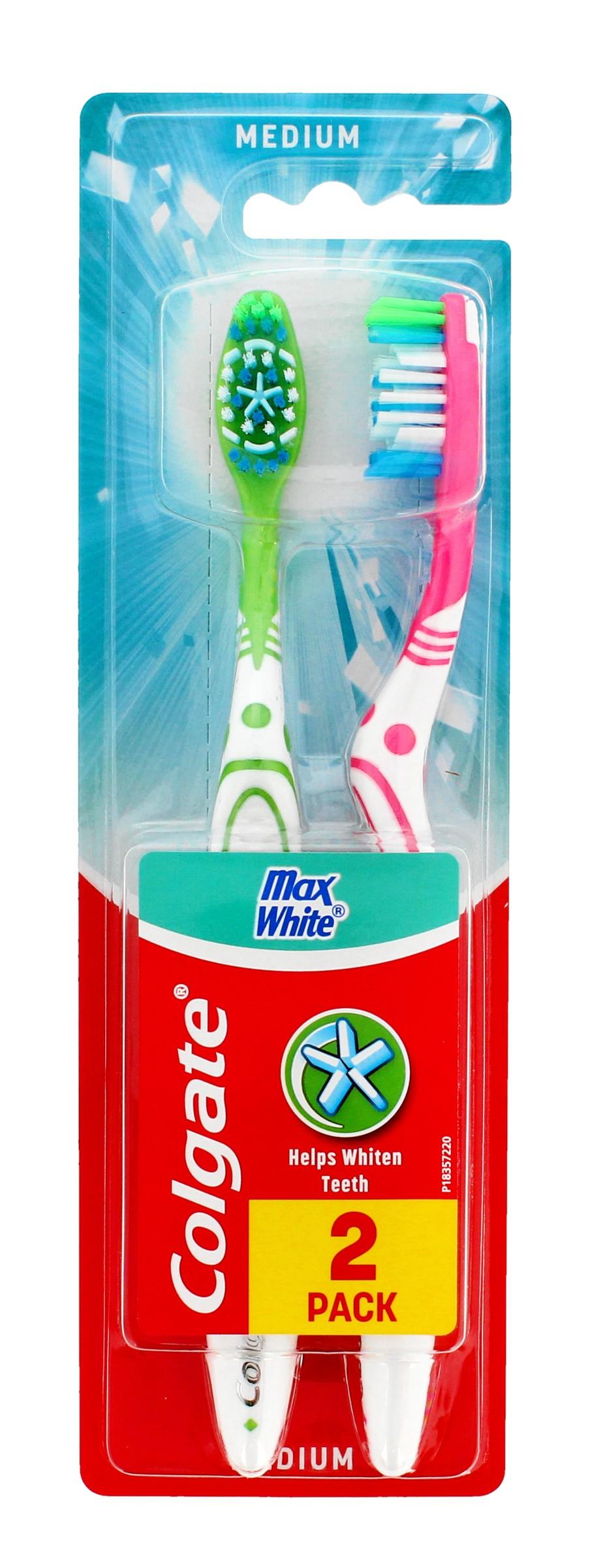 Colgate Zahnbürste Max White Śr. 1+1 Gratis
