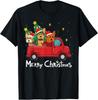 Yorkshire Yorkie Christmas Truck Tree Mom Dad Xmas Dog T-Shirt