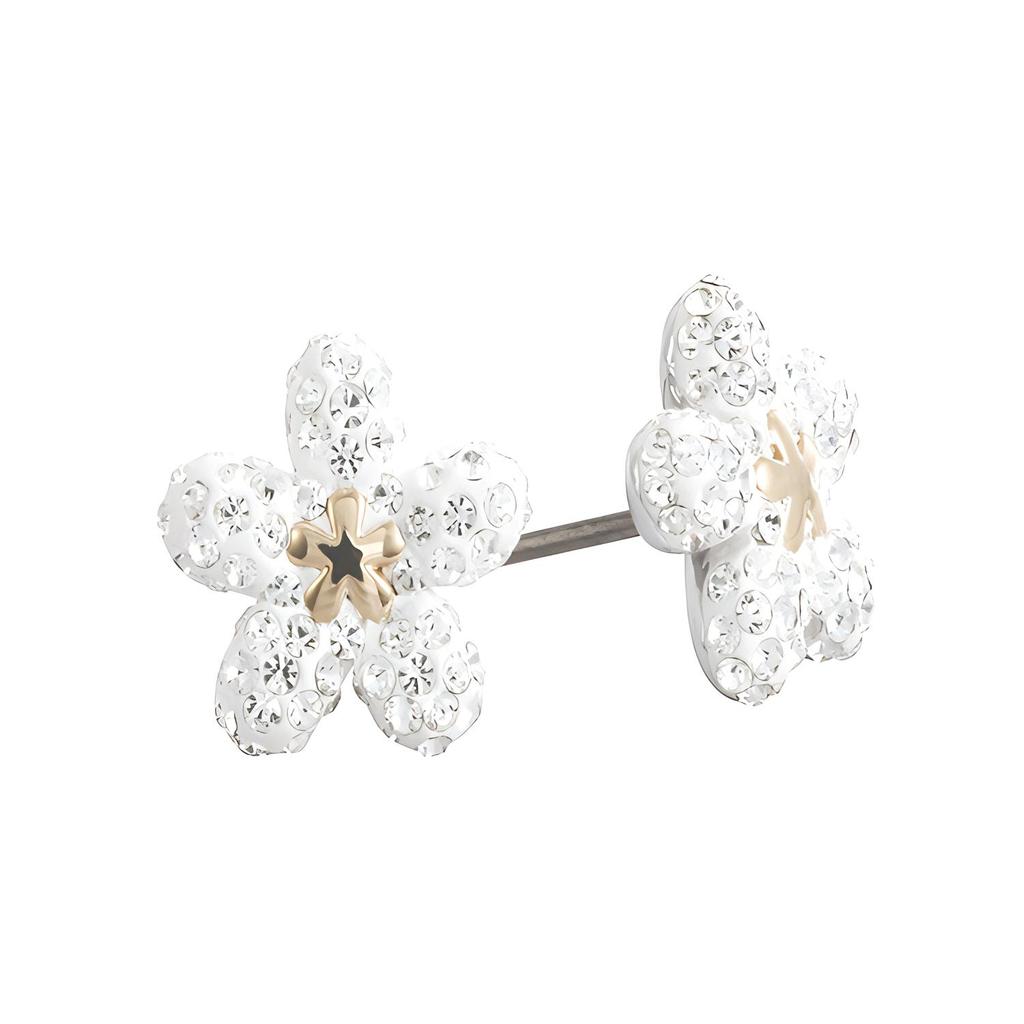 Swarovski Tough Alloy Earrings Womens White