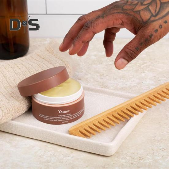 1/2Pcs Skin Body Butter for Men 120g Shea Butter Soothing Effect Nutritional Benefits Intense Hydration Jojoba Oil Lightweight Moisturizer