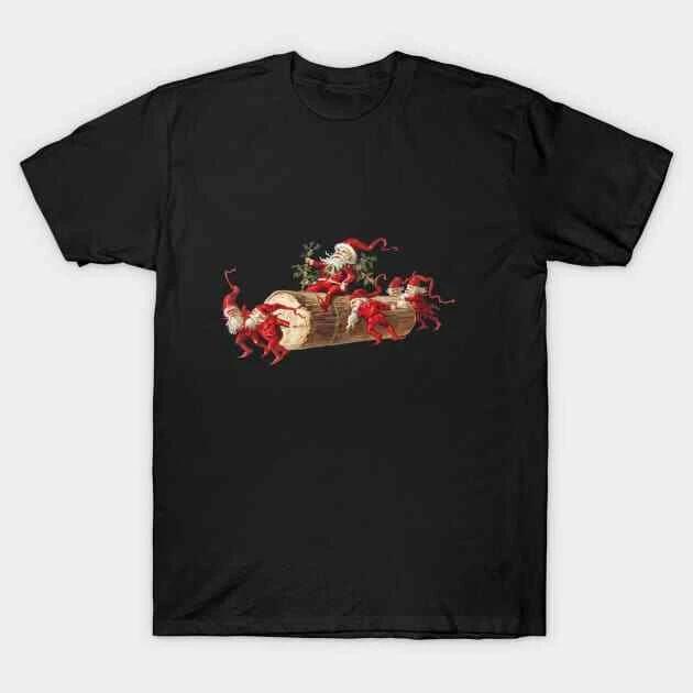 Vintage Christmas Elves Made in Australia T-Shirt M