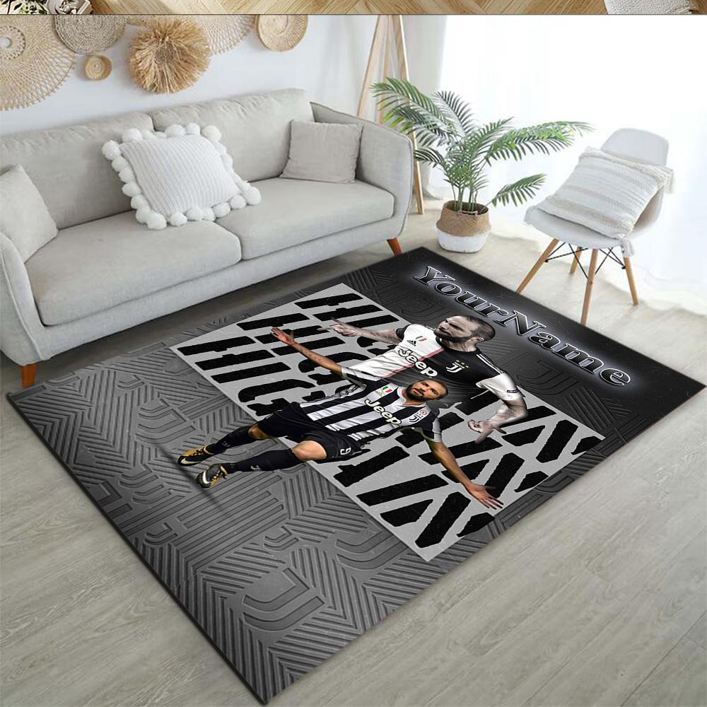 Juventus Customize Your Name Carpet Design for Kitchen Hallway Dormitory Playrooms Antislip Carpet Anime Office Decor